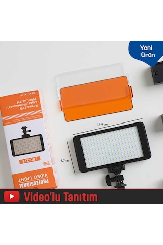 Gdx Pro Led 228 Bataryalı 2'li Sürekli Led Işık Seti