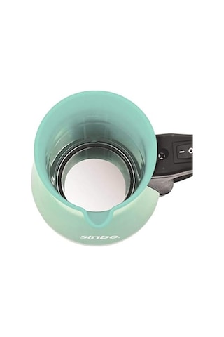 Scm-2955 Elektrikli Cezve, Yeşil, 400 Ml Su Kapasitesi, Paslanmaz Çelik, 1000 W Siyah