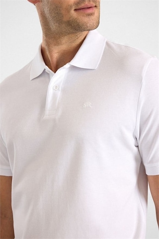 Süvari Beyaz Regular Düz Nakışlı Pike Düğmeli Polo Yaka Tişört Sts1014000018-bey
