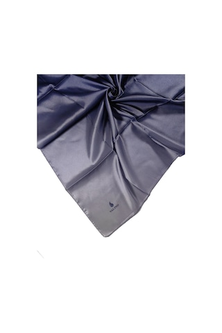 Mim Eşarp Mısırlı Eşarpları Degrade Kristal Sport Bulut Desenli Polyester Eşarp Lacivert