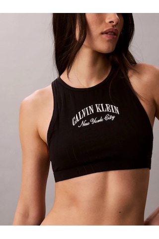 Calvin Klein Kadın Marka Logolu Günlük Kullanıma Uygun Siyah Sütyen-15913