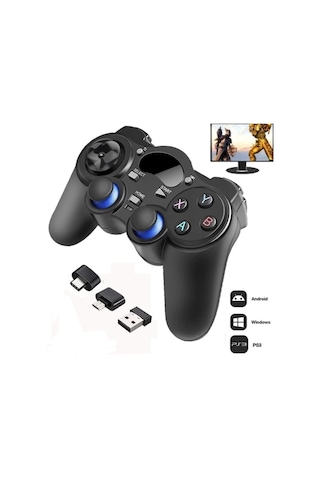 2.4g Wireless Gamepad Kablosuz Oyun Kolu Pc Ps3 Tv Box Android