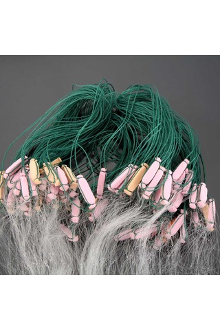 Reedark 3 Katlı Fiber Balık Ağını - 5 Parmak, 10cm Ağız Açığı, 25x1.3m Boyutlu Balıkçılık Gereci