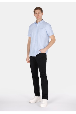 Colin's Colins Regular Fit Shirt Neck Düz Erkek Mavi Kısa Kol Gömlek Cl1073847 Cl1073847 Q1.v1 Ble Mavi