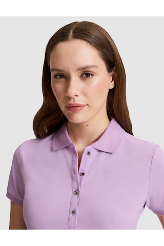 Pierre Cardin Kadın Lila Tişört Basic 50325456-vr034