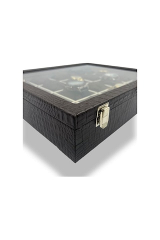 RichBox 20'Li Saat Kutusu Timsah Kahve