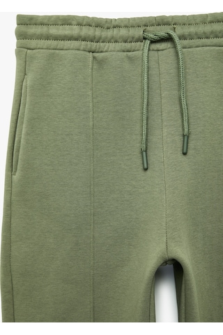Koton Şardonlu Cepli Jogger Eşofman Altı Haki 7wkb40015tk