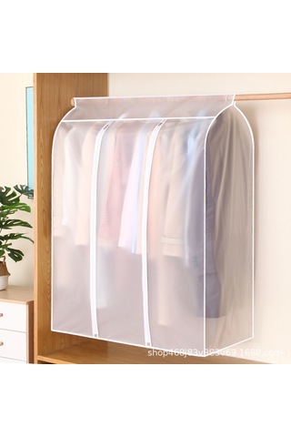 Springsun Şeffaf Askılı Kıyafet Koruyucu - Geniş Ve Dayanıklı Gardırop Kılıfı 90x100x50 Diğer