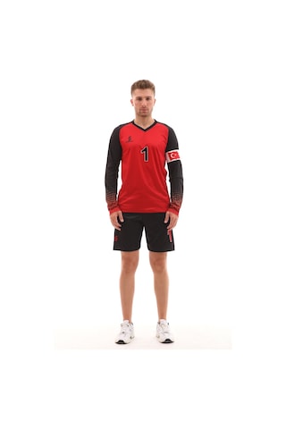 Sportech Kırmızı Sünger Destekli Kaleci Forma Takımı R0124 Kırmızı