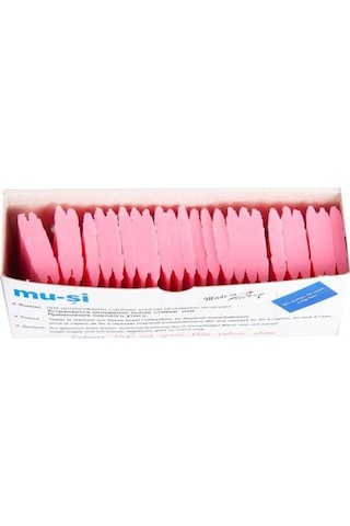 Muşi Çizgi Taşı Pembe Renk 25 Adet