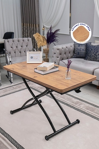 Juppo Üst Tabla Mdf Efesçam Oval Köşe Alt Siyah Dışa Kıvrım