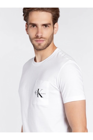 Calvin Klein Calvın Kleın Erkek T-shırt J30j320936-yaf Beyaz