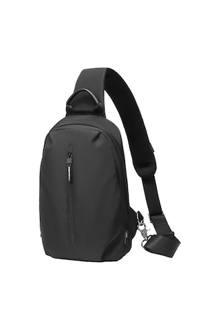 Erkek Ve Kadın İçin Şık Ve Pratik Siyah Göğüs Çantası - 30x20x9 Cm Boyutlarında, Güvenli Ve Konforlu Günlük Kullanım Siyah