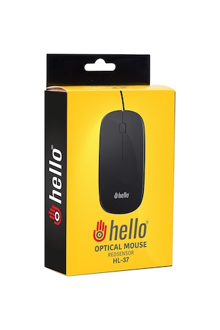Hello HL-37 Slim Kasa 1000 Dpı Optik Kablolu Mouse