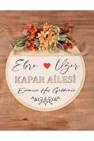 Kapı Dekorasyon Kapı Önü Aksesuar Krem