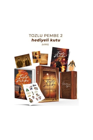 Tozlu Pembe 2 Tek Kitaplık Kutu