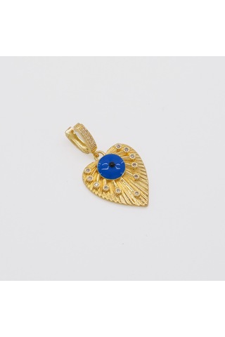 Ajda Charm Çelik Altın Kaplama Kadın Nazar Boncuklu Model-chr-105 Gold