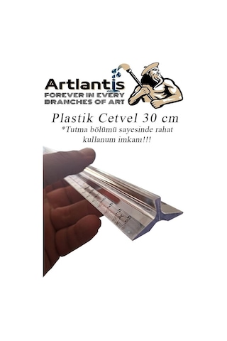 Cetvel 30 Cm Plastik Şeffaf 1 Adet Tribli Desimetre Okul Sınıf Öğrenci Tutumu Kolay Cetvel 30 Cm Genel
