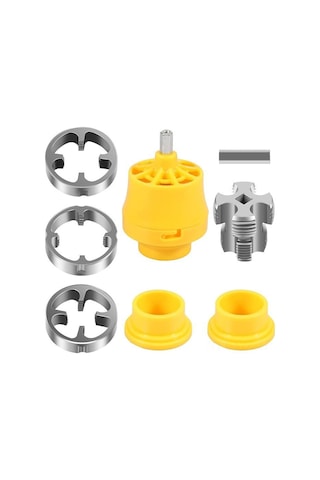 Wezone Pvc Boru Rosçatma Seti, Elektrikli İç Dış Ros Açıcı, 1/2"-3/4"-1" Çaplı, Ppr/ppe Boruları İçin, Metal Araç Takımı