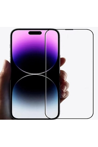 Logis Apple iPhone 15 Uyumlu Tam Kaplayan 5d Anti Statik Ekran Ko