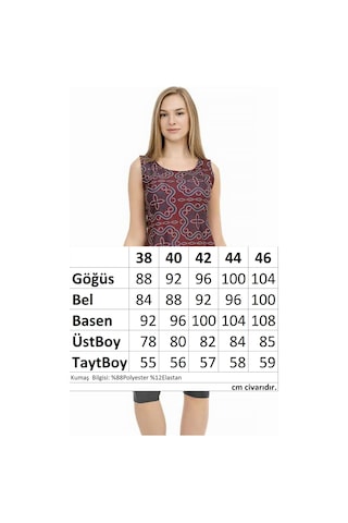 Sıfır Kol Taytlı Yarı Kapalı Mayo 153-507 Bordo Bordo