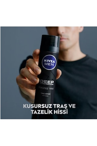 Nivea Deep Dimension Tıraş Köpüğü 200 Ml X 3 Adet