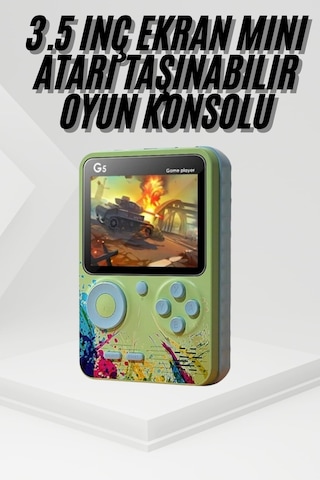Game Box Oyun Konsolu 500 Retro Oyunlu Mini Tnabilir Semeglbl - 55 3 İnç