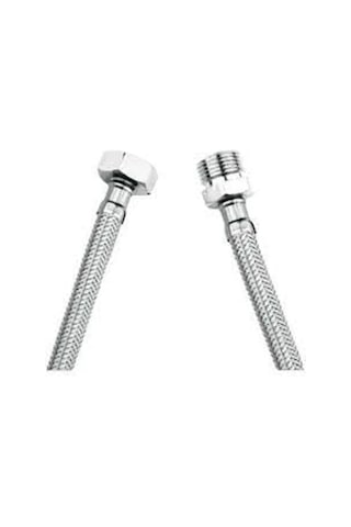 Nipelli Flex Hortum Bağlantısı, 3/8 X 3/8 Oynar Rakor