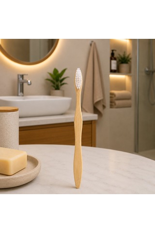 Ahşap - Bambu Naturel - Klasik Diş Fırçası 5477