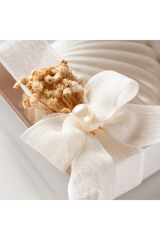 Beyaz Kutulu İncili İstiridye Mum 10 Adet