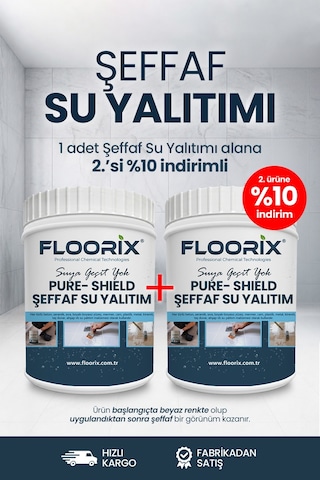 Floorix Şeffaf Su Yalıtımı 1kg + 1kg