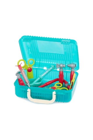 Battat Deluxe Çocuk Doktor Çantası, 11 Parça, Ateş Termometresi, Şırınga, Stetoskop, Refleks Çekici Ve Daha Fazlası, 3 Yaşından İtibaren Oyuncak