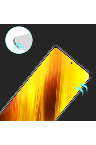 Xiaomi Poco X3 Full Glue Tempered Full Cam Ekran Koruyucu Siyah (457129678)