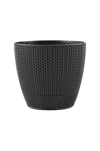 Anafor Saksılık Siyah 25 Cm Siyah Saksı