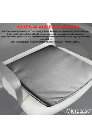 Microcase 3d Ortopedik Oto Araç Oyuncu Koltuk Minderi 2 Adet Al4337 Siyah Genel