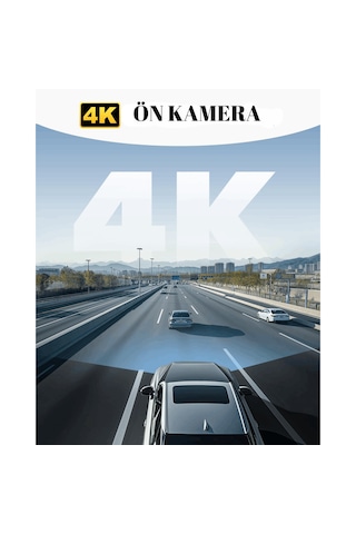 F9 Lite 4k Wifi Gps Araç Kamerası Adas Destekli Mini Araç İçi Kamera G-sensör & 24 Saat Park Modu