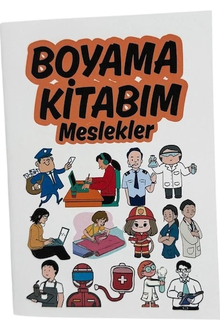 Meslekler Temalı Boyama Kitabı 210x145 Mm