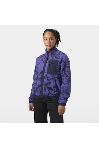 Helly Hansen W Imperial Printed Pile Snap Kadın Polar Mont-31065 Mor