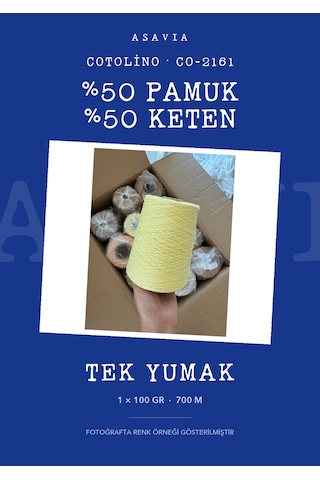 Lana Gatto Cotolino Örgü İpi %50 Pamuk %50 Keten 100 Gr 700 M Co-2161