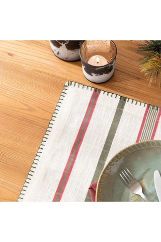 Cana Amerikan Servis 30x50 Cm Ekru/yeşil