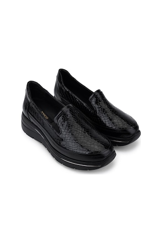 Tamer Tanca Hakiki Deri Kadın Siyah Sneakers & Spor Ayakkabı 298 3200 Bn Ayk Y26 Syh/syh Kroko
