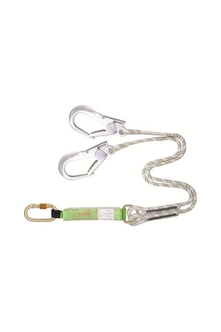 Şok Emicili Çift Bacaklı Büyük Kanca Ka341 Lanyard Şok Emicili Çift Bacaklı Büyük Kanca Ka341 Lanyard