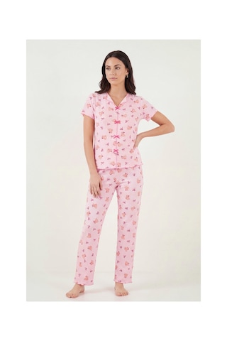 Lela Bayan Pijama Takımı 65770836 Pembe