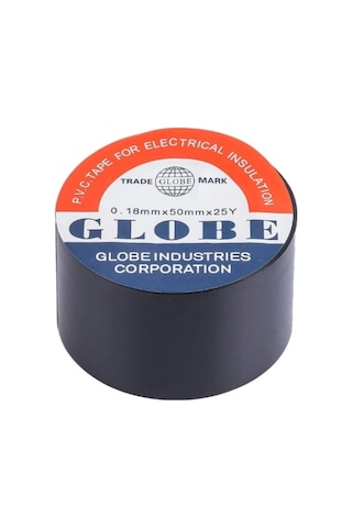 Globe Geniş 50mm İzole Elektrik Bant Siyah Ender