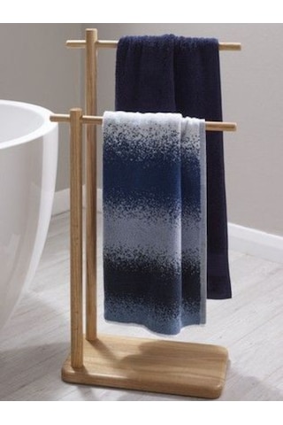 Çok Amaçlı Ayaklı Kurutmalık Ve Havlu Standı - Doğal Ahşap