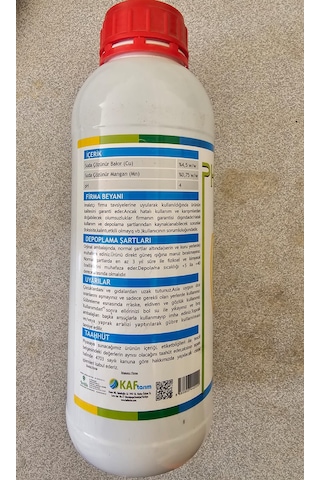 Sıvı Bakır Cu - Zeytin Elma Ayva Ceviz Kiraz Için Bakır Phylon Coper Bitkileri Korur 1 Lt 1 L