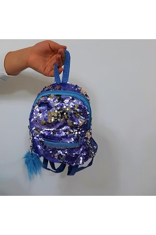 Fiyra Crn Bebe Mavi Pullu Kız Çocuk Sırt Çantası 16cmx20cmx10cm Mavi