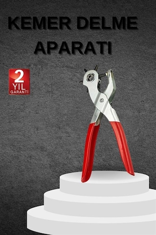 Kemer Delme Pensesi- Kemer Delik Açma Zımbası Paslanmaz Çelik - Lisinya Diğer
