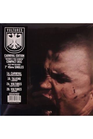 Kanye West, Ty Dolla Sign - Vultures 1 Carnival Edıtıon Incl Exclusive Artwork - Limited Edition Maroon Vinyl - 2 Single Plak 7'' + 1 Cd