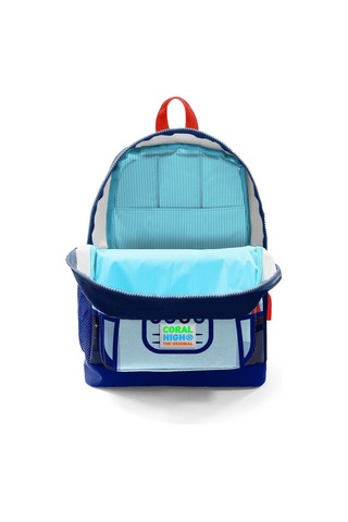 Coral High Okul Çantası Ve Termal Beslenme Çanta Seti - Erkek Çocuk Mavi Astronot Usb Ve Aux Çıkışlı